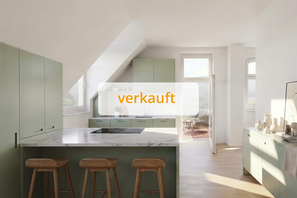 Visualisierung der verkauften Wohnung 18 im Schloss Rothschild.